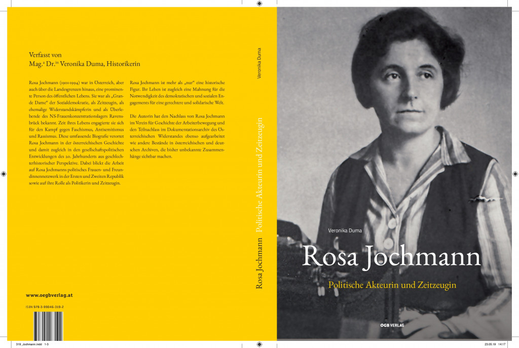 Titelbild des Buches von Veronika Duma über Rosa Jochmann
