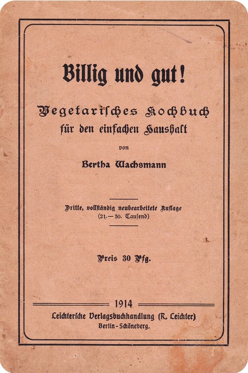Kochbuch von Bertha Wachsmann