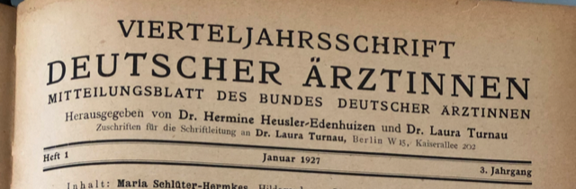 Medizinische Zeitschrift Weimarer Zeit
