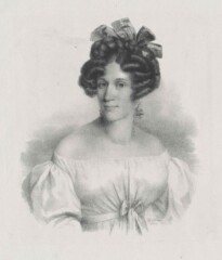Halbporträt von Karoline von Pasqualati-Osterberg, Grafik 1829.